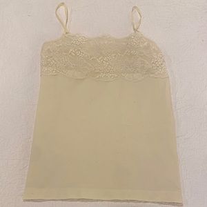 Cream colored lace vintage camisole